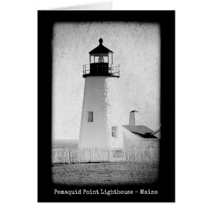 Maine Lighthouses Pemaquid Point Note Card
