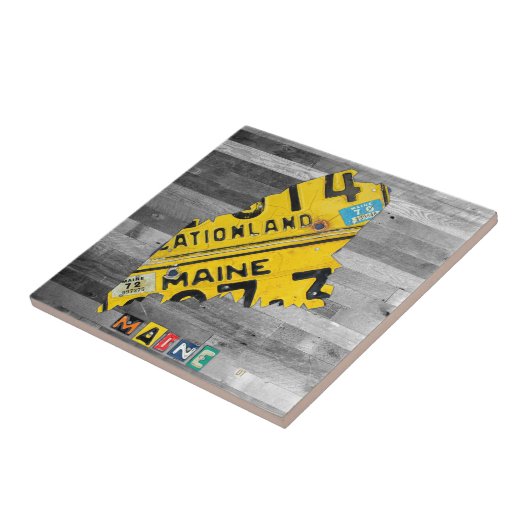 Maine-Lizenz-Platten-Karten-Keramik-Fliese Fliese (Seite)