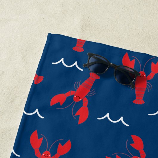 Maine Lobster Beach Handtuch (Beispiel)