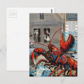 Maine Lobster Breaking Ice Cube Postkarte (Vorne/Hinten)