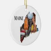 Maine Lobster Buoys Keramik Ornament (Rechts)