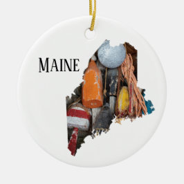 Maine Lobster Buoys Keramik Ornament