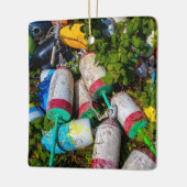 Maine Lobster Buoys Keramikornament (Links)