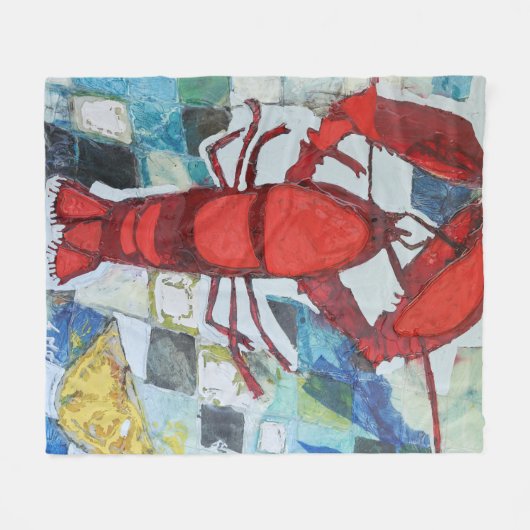 Maine Lobster Fleecedecke (Vorderseite (Horizontal))