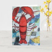 Maine Lobster Karte (Gelbe Blume)