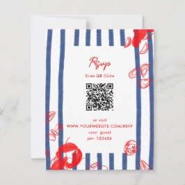 Maine Lobster Oysters Clams East Coast Wedding Einladung