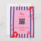 Maine Lobster Oysters Clams East Coast Wedding RSVP Karte (Vorderseite)