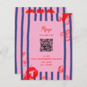 Maine Lobster Oysters Clams East Coast Wedding RSVP Karte (Vorne/Hinten)