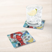 Maine Lobster Rechteckiger Pappuntersetzer (Vor Ort)