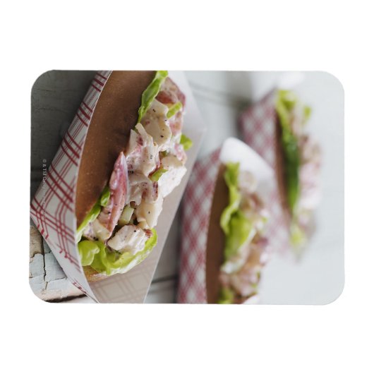 Maine Lobster Roll Magnet (Horizontal)