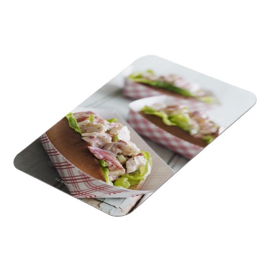 Maine Lobster Roll Magnet (Linke Seite)