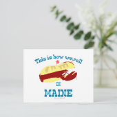 Maine Lobster Roll Postkarte (Stehend Vorderseite)