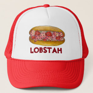 Maine Lobster Roll Sandwich LOBSTAH Meeresfrüchte Truckerkappe