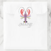 Maine Lobster Runder Aufkleber (Tasche)