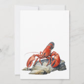 Maine Lobster Seafood Retirement Party Einladung (Rückseite)