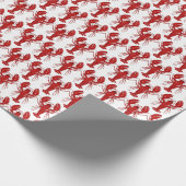 Maine Lobster Weihnachten Geschenkpapier (Ecke)