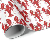 Maine Lobster Weihnachten Geschenkpapier (Rolleneckpunkt)