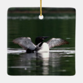 Maine Loon Keramikornament (Rückseite)