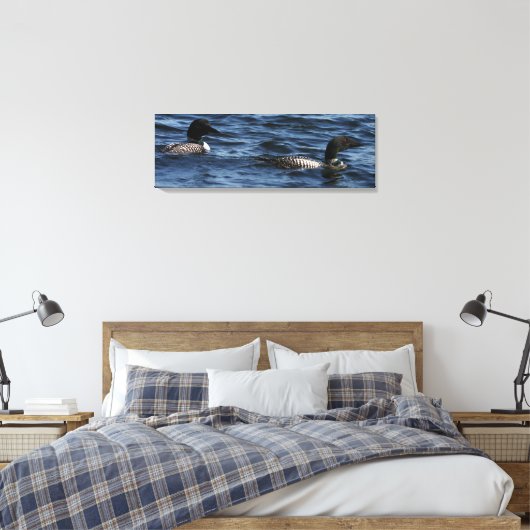 Maine Loons Leinwanddruck (Insitu (Schlafzimmer))