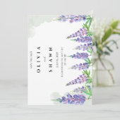 Maine lupin Hochzeit Speichern Sie das Datum der E Save The Date (Stehend Vorderseite)