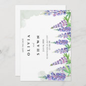 Maine lupin Hochzeit Speichern Sie das Datum der E Save The Date (Vorne/Hinten)