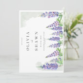 Maine lupin Hochzeit Speichern Sie das Datum der E Save The Date (Stehend Vorderseite)