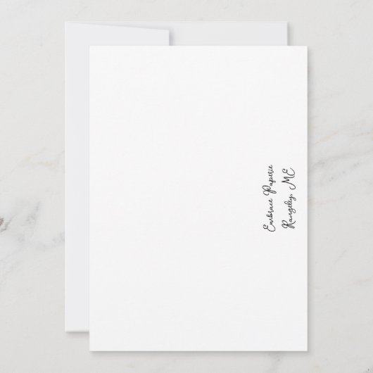 Maine lupin Hochzeit Speichern Sie das Datum der E Save The Date (Rückseite)