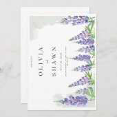 Maine lupin Hochzeit Speichern Sie das Datum der E Save The Date (Vorne/Hinten)