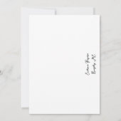 Maine lupin Wedding Save the Date Invitation (Rückseite)