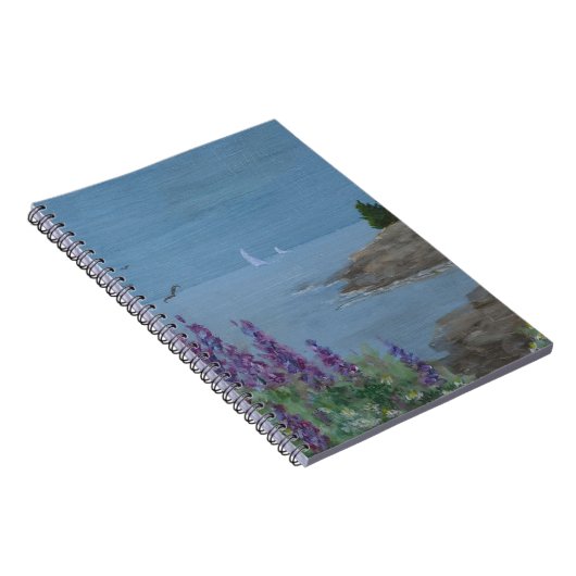 Maine Lupins Spiral Foto Notebook Notizblock (Rechte Seite)