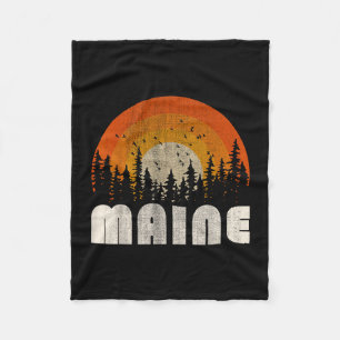 Maine - lustige Natur Vintage-Wandern 60er 70er 80 Fleecedecke