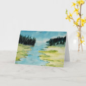 Maine-Malerei auf Anmerkungs-Karte Karte (Gelbe Blume)