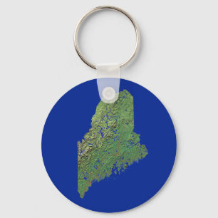 Maine Map-Schlüsselanhänger Schlüsselanhänger