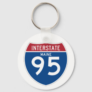Maine ME I-95 Interstate Highway Shield - Schlüsselanhänger