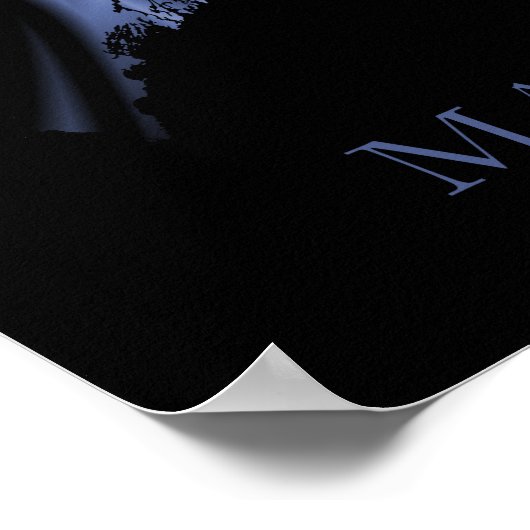 Maine Modern Map Poster (Ecke)