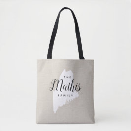 Maine Monogram Staat Tote Bag Tasche