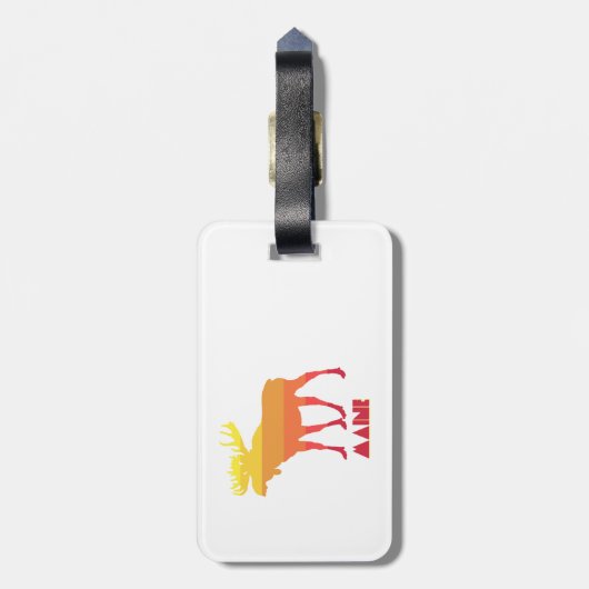 Maine Moose Gepäckanhänger (Rückseite vertikal)