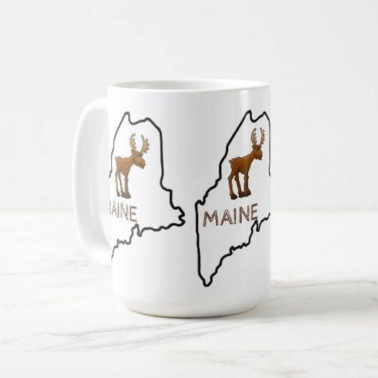 Maine Moose Kaffeetasse (Vorderseite Links)