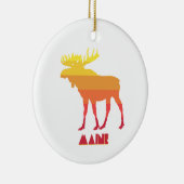 Maine Moose Keramik Ornament (Rechts)