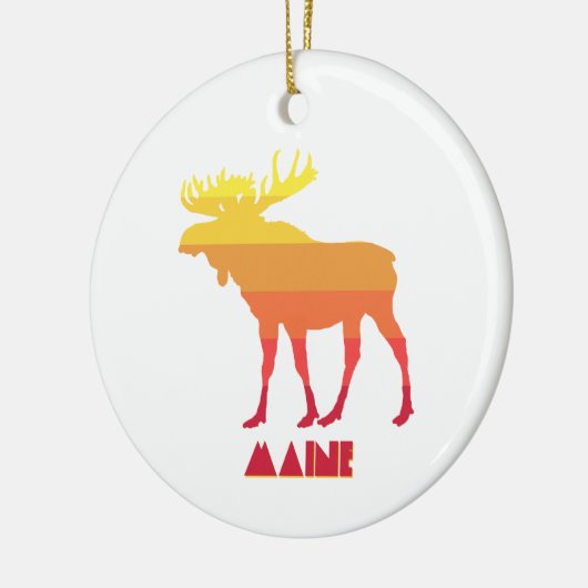 Maine Moose Keramik Ornament (Links)