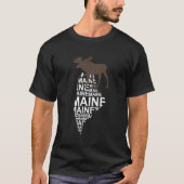 Maine Moose Staat T-Shirt (Vorderseite)