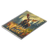 Maine Moose Vintag Notizblock (Linke Seite)