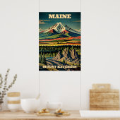 Maine Mount Katahdin V02 Poster (Küche)