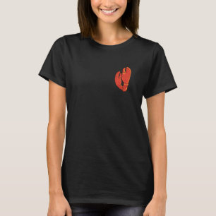 Maine Nautical Hummer Claws Crawfish Illustration T-Shirt