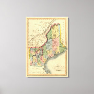 Maine, New Hampshire, Vermont 2 Leinwanddruck