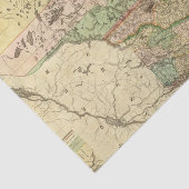 Maine, New Hampshire, Vermont, Massachusetts Seidenpapier (Ausschnitt)