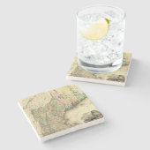 Maine, New Hampshire, Vermont, Massachusetts Steinuntersetzer (Seitenansicht)