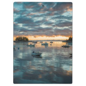 Maine, Newagen, Sonnenuntergang 1 Klemmbrett (Rückseite)