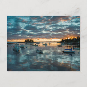 Maine, Newagen, Sonnenuntergang 1 Postkarte
