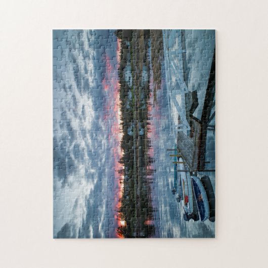 Maine, Newagen, Sonnenuntergang 2 2 Puzzle (Vertikal)